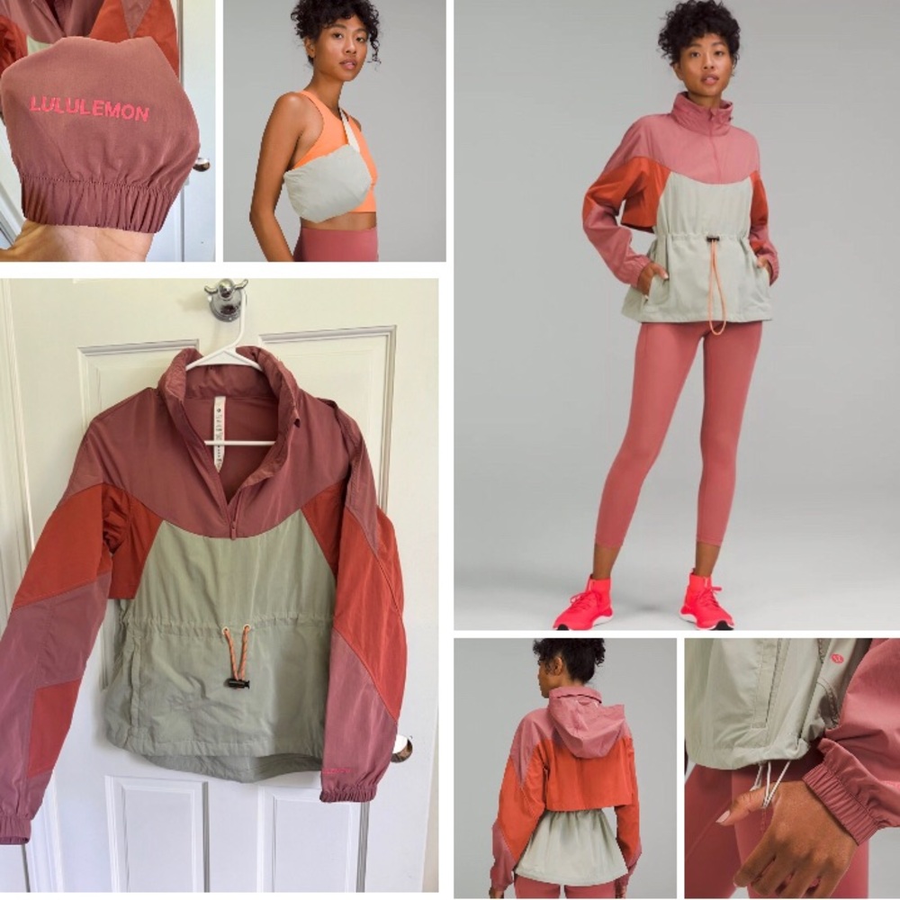 Lululemon NWOT Evergreen Anorak Jacket RainCoat Half Zip 2 XS Packable Crossbody